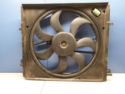 Диффузор радиатора в сборе с мотором и крыльчаткой для Nissan Qashqai J11E 2014-