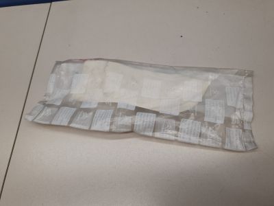 Наклейка антигравийная заднего крыла левая для Citroen C4 Grand Picasso 2006-2014