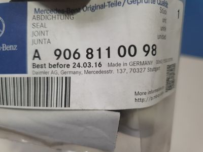 Уплотнитель зеркала для Mercedes Sprinter W906 2006-