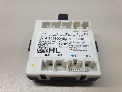 Блок комфорта задней левой двери для Mercedes C-klasse W205 2014-