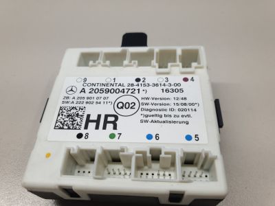 Блок комфорта задней правой двери для Mercedes C-klasse W205 2014-